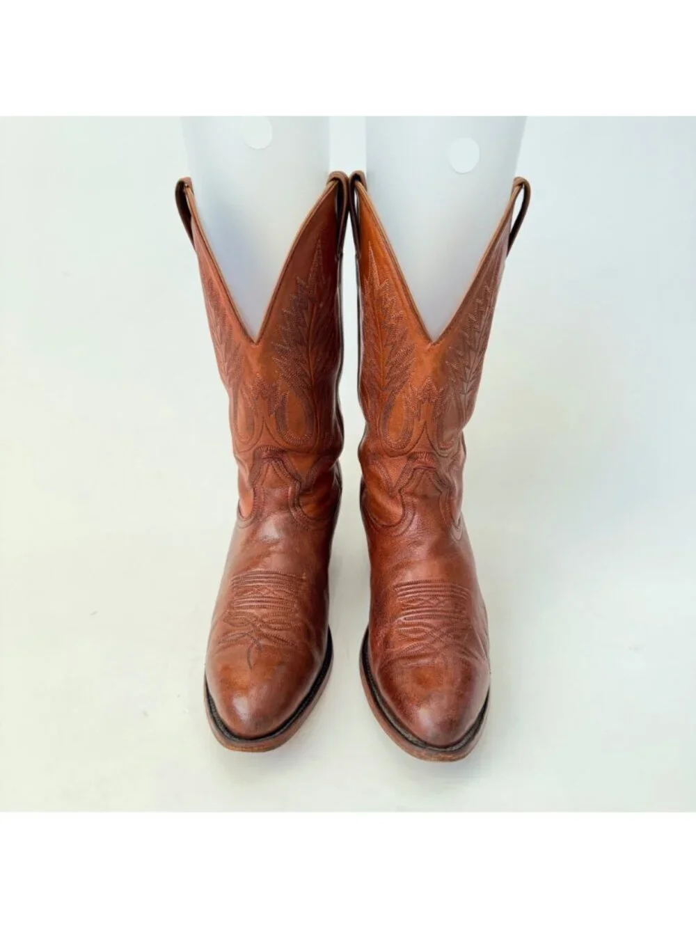 Boulet Western Boots Made in Canada Brown Leather Roper Round Toe Men’s Size 10
